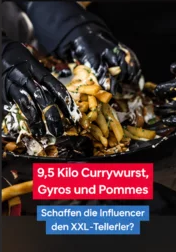 9,5 Kilo Currywurst, Gyros und Pommes